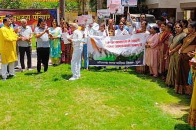 अमर हाइट्स कालोनी में शत प्रतिशत मतदान के लिए नगर निगम ने चलाया जागरूकता अभियान: