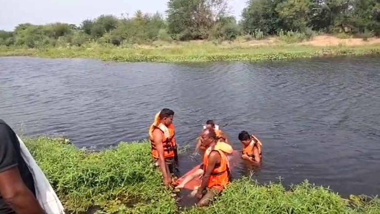 बच्चे को एनीकट में सीखा रहा था तैरना, पैर फिसलने से पानी में डूबा पिता…