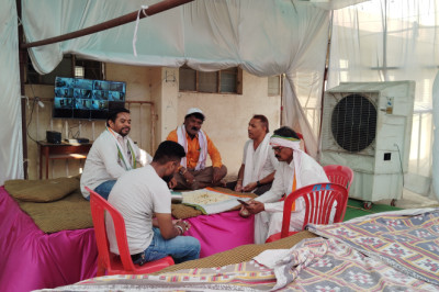 कांग्रेस का सतर्कता टीम द्वारा स्ट्रांग रूम की सतत निगरानी