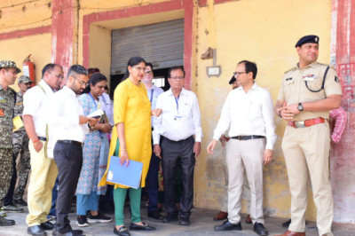 मुख्य निर्वाचन पदाधिकारी ने स्ट्रांग रूम एवं मतगणना कक्ष का किया निरीक्षण