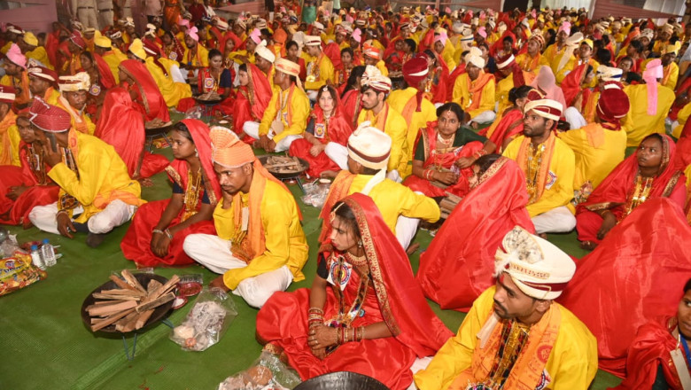 मुख्यमंत्री श्री साय अखिल भारतीय निर्धन दिव्यांग सामूहिक आदर्श विवाह समारोह में शामिल हुए...
