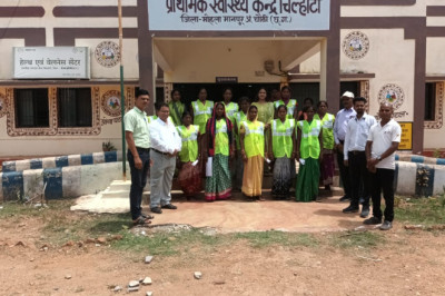 प्राथमिक स्वस्थ्य केन्द्र चिल्हाटी में विशेष स्वास्थ्य कैंप शिविर का आयोजन...