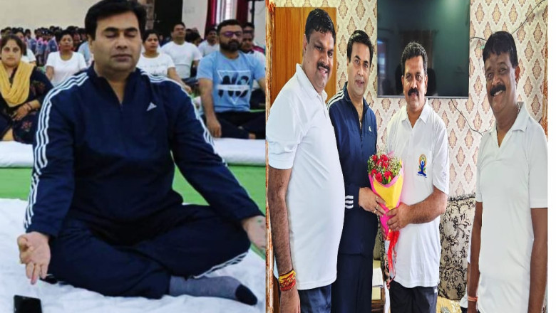 अंतरराष्ट्रीय योग दिवस कार्यक्रम में शामिल हुए महापौर,पार्षद सहित बड़ी संख्या में लोगों ने किया योगाभ्यास: