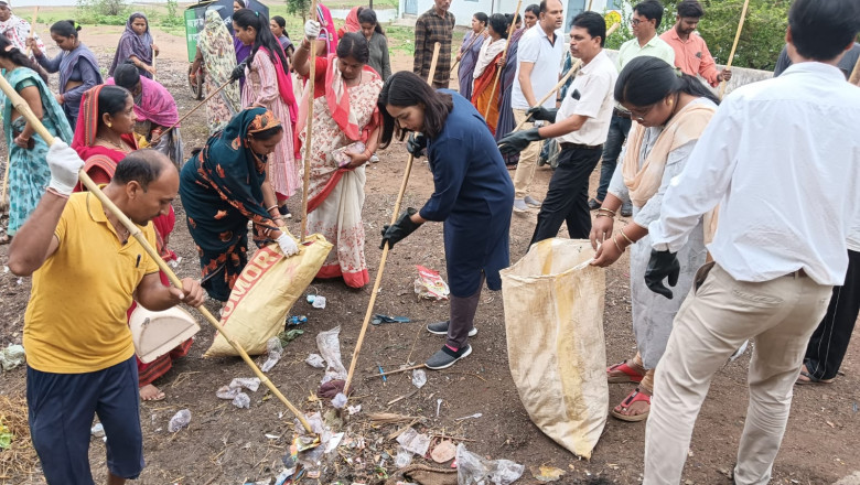 स्वच्छ भारत मिशन अंतर्गत ग्राम सोमनी एवं जंगलपुर में रैली निकालकर दिया गया स्वच्छता का संदेश