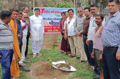 बिल्व वन की अवधारणा के साथ महापौर ने राष्ट्रीय सर्व ब्राह्मण समाज एवम ग्रीन केयर सोसायटी इंडिया के साथ 24 बेल पौधों का रोपण: