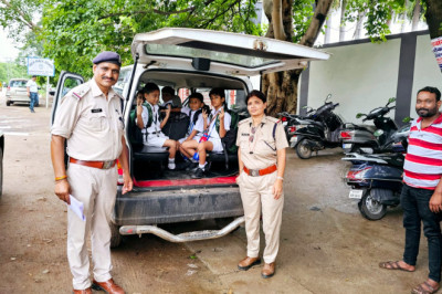 परिवहन विभाग एवं यातायात विभाग द्वारा संयुक्त रूप से जांच प्रारंभ