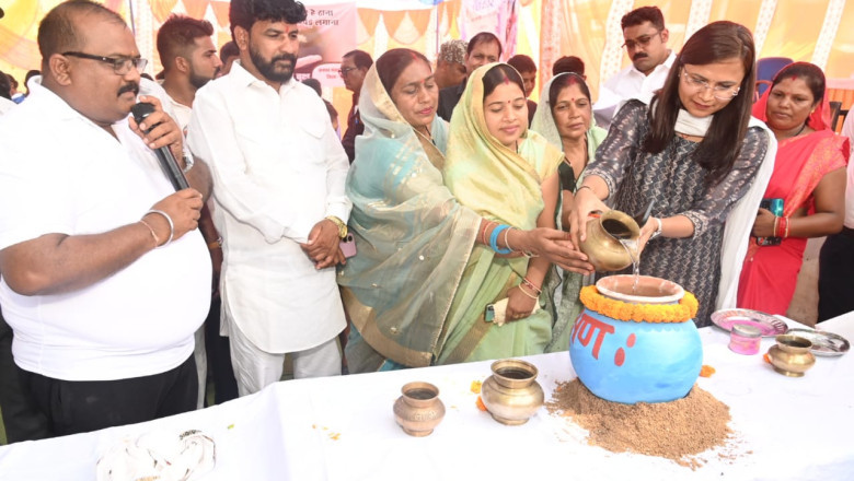 ग्राम पंचायत हसदा में आयोजित हुआ जल मड़ई कार्यक्रम
