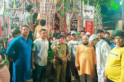 आशूरा पर अकीदतमंदों ने सदा बुलंद की ‘या हुसैन’  की, बारिश में भी फीका नहीं हुआ उत्साह