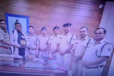 पुलिस नेCG में कारगिल योद्धा का किया सम्मान...