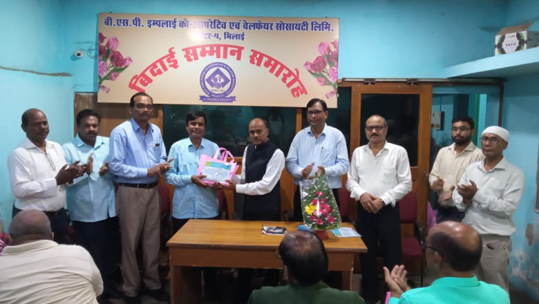 बीएसपी एम्पलाइज कोऑपरेटिव एंड वेलफेयर सोसाइटी लिमिटेड  सेक्टर-4 ने बीएसपी के रिटायर कर्मियों को दी ससम्मान विदाई...