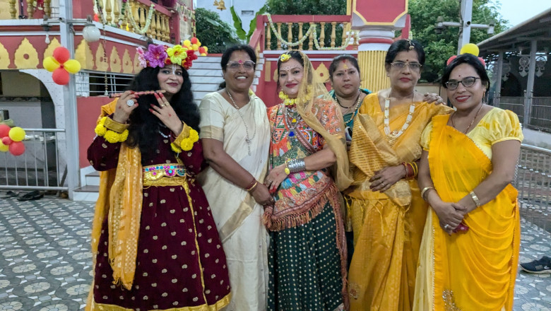 नंद उत्सव 2024 विश्व ब्राह्मण महिला मंडल द्वारा संपन्न  नन्हे बच्चों ने उठाया दही लूट का आनंद