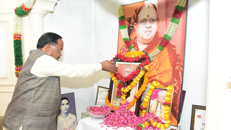 कृषि मंत्री नेताम और उद्योग मंत्री देवांगन ने स्व. श्याम जी पाण्डे को दी श्रद्धांजलि