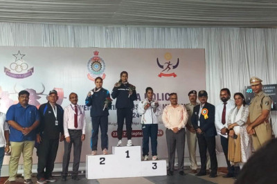 1st ऑल इंडिया पुलिस भारोत्तोलन गेम्स में कु. ज्ञानेश्वरी यादव ने जीता गोल्ड मेडल...