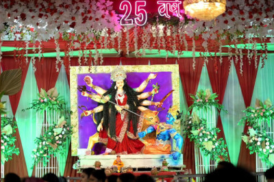 न्यू सिविल लाइन में नवरात्रि पर्व की रजत जयंती की धूम