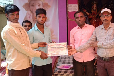 जस झांकी स्पर्धा मे जय सती सवित्री जस झांकी परिवार चिखली,राजनांदगांव प्रथम