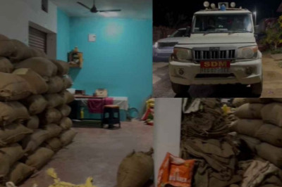 अवैध धान संग्रहण पर प्रशासन का वार आधी रात डोंगरगढ़ एसडीएम का सरपंच के गोदाम पर छापा सरपंच के घर से 360 कट्टा धन जप्त*