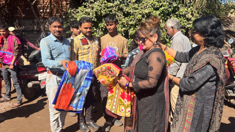 लीनेस ने भिक्षुक भोज और कंबल बांट कर वंचितों को दी राहत