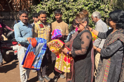 लीनेस ने भिक्षुक भोज और कंबल बांट कर वंचितों को दी राहत
