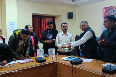 प्रधानमंत्री आवास योजना के पात्र हितग्राहियो की लॉटरी निकाल कर किया आवास आवंटन: