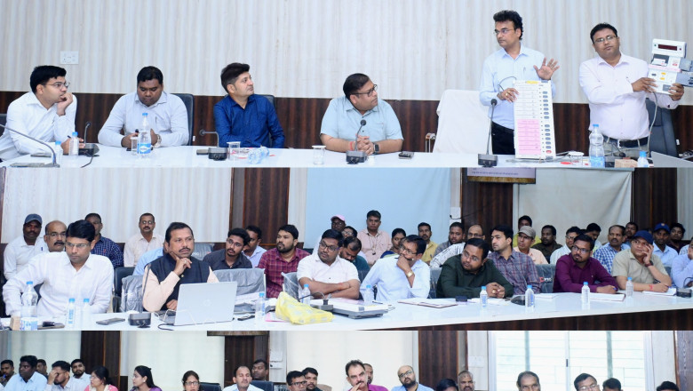 .व्ही.एम मशीनों की कमीशनिंग कार्य का दिया गया प्रशिक्षण....