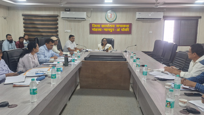 जनपद पंचायत मोहला से गैंद कुंवर ठाकुर बनी अध्यक्ष, अघनू राम कुमेटी बने उपाध्यक्ष...