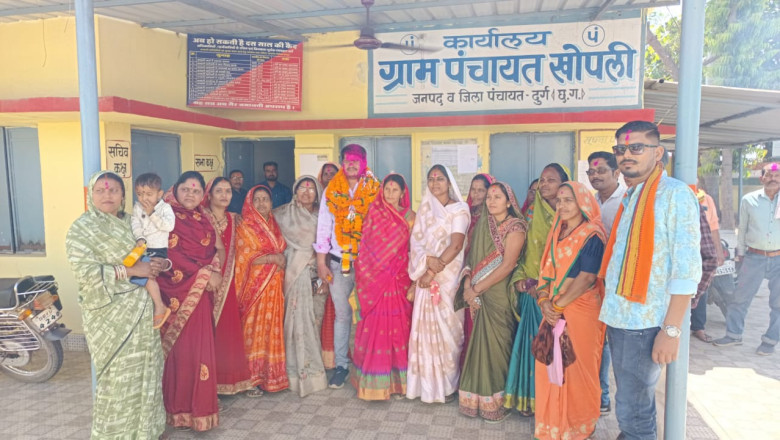 ग्राम पंचायत खोपली में भाजपा समर्पित निर्विरोध उपसरपंच चुने गये....