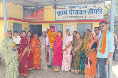 ग्राम पंचायत खोपली में भाजपा समर्पित निर्विरोध उपसरपंच चुने गये....