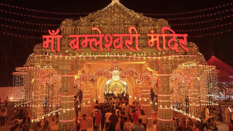 चैत्र नवरात्रि में माँ बम्लेश्वरी मंदिर डोंगरगढ़ जाने वाले श्रद्धालुओं के लिए मार्ग में विभिन्न स्थानों पर सेवा पंडाल