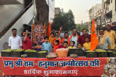 भक्त शिरोमणि हनुमान जन्मोत्सव का भव्य स्वागत किया गया...