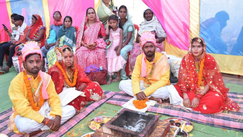 मुख्यमंत्री सामूहिक कन्या विवाह योजना अंतर्गत परिणय सूत्र में बंधे 20 जोड़े...