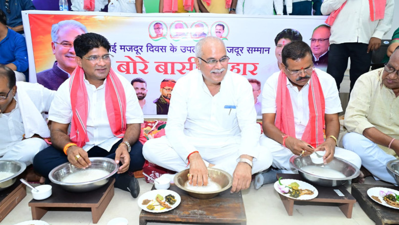 आज 1 मई को  दुर्ग में बोरे बासी तिहार के रूप में मनाया गया...