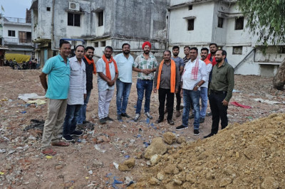 प्रदेश महामंत्री राम जी भारती ने लिया नगर के बाज़ार व्यवस्था का किया निरीक्षण....