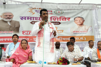 समाधान शिविर के माध्यम से लोगों की समस्याओं का हो रहा निराकरण- विधायक साहू...