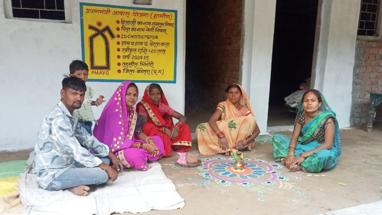 प्रधानमंत्री आवास योजना (ग्रामीण) के तहत बेमेतरा जिले में 2514 हितग्राहियों ने मनाया गृह प्रवेश उत्सव