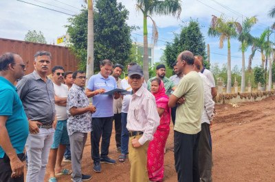 निर्माण कार्य मे तेजी लाकर समय सीमा में पूर्ण करने एवं परिसर में सौदर्यीकरण करने के दिए निर्देश...