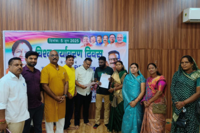 पर्यावरण दिवस के पूर्व प्रकृति के प्रति बच्चों का उत्साह,प्रतियोगिता में बच्चों ने बढ़-चढ़कर भाग लिया,अपनी रचनात्मकता के माध्यम से पर्यावरण संरक्षण का दिया संदेश: