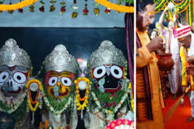 श्रीजगन्नाथ मंदिर में की पूजा-अर्चना : राज्यपाल डेका और मुख्यमंत्री साय ने, CM ने निभाई छेरा पहरा रस्म, सोने के झाडू़ से रास्‍ता किया साफ...