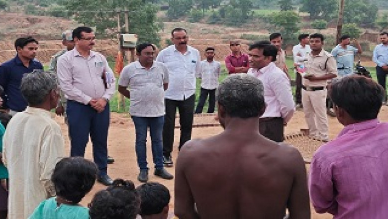 ओड़गी के ग्राम पंचायत घूर एवं चपदा में पण्डो बस्ती का किया भ्रमण