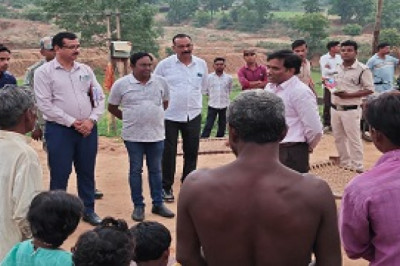 ओड़गी के ग्राम पंचायत घूर एवं चपदा में पण्डो बस्ती का किया भ्रमण