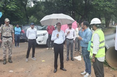 कलेक्टर ने  एतमानगर  के  निर्माणाधीन जल शोधन संयंत्र का किया औचक निरीक्षण...