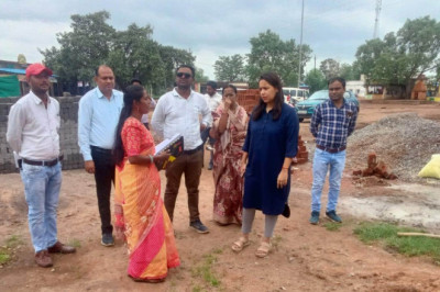 सीईओ जिला पंचायत ने ग्राम बघेरा में फीकल स्लज ट्रीटमेंट प्लांट का निरीक्षण...