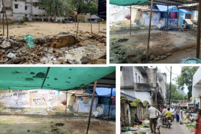 गोल बाजार सब्जी मंडी फिर से हुई अव्यवस्थित  डोंगरगढ़- हाल ही में नगर पालिका प्रशासन द्वारा गोल बाजार स्थित सब्जी मंडी को व्यवस्थित करने अभियान चलाया गया था..