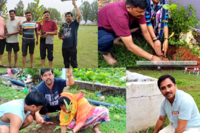 एक पेड़ शिवजी के नाम वृक्षारोपण फरहद में - नामदेव...