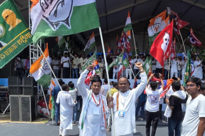 भुवनेश्वर बघेल पटना रैली में छाए, वोटर अधिकार यात्रा बनी लोकतंत्र की हुंकार...