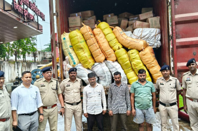 नशे के विरूद्ध दुर्ग पुलिस की बड़ी कार्यवाही अन्र्तराज्यीय गांजा तस्कर गिरोह का भांडा फोड़..,.