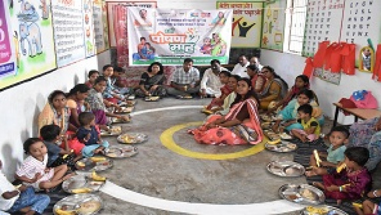 कलेक्टर, नगर पंचायत अध्यक्ष, सीईओ जिला पंचायत ने नगर पंचायत गुण्डरदेही के आंगनबाड़ी केन्द्र क्रमांक 02 में पोषण सप्ताह का किया शुभारंभ...