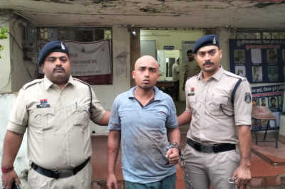 आपसी विवाद पर पत्नी पर हमला करने  वाला आरोपी गिरफ्तार...
