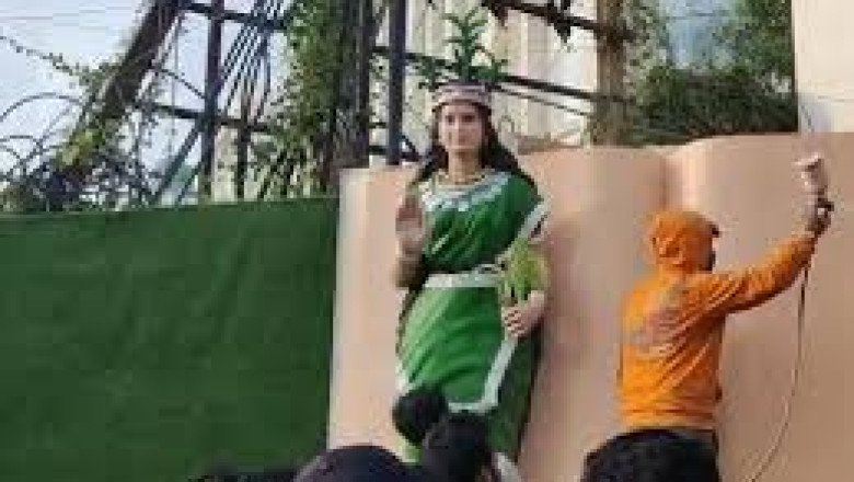 छत्तीसगढ़ महतारी की मूर्ति तोड़े जाने पर मचा है बवाल : 31 अक्टूबर को रायपुर बंद का ऐलान...