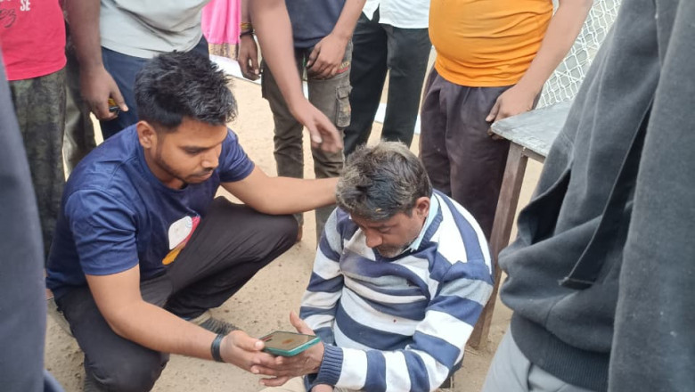 नशे में बाइक चालक अचानक रोड पे गिरा...
