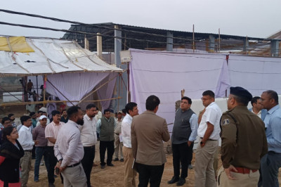 कलेक्टर और एसपी ने किया पाली महोत्सव आयोजन स्थल का निरीक्षण अधिकारियों को दिए आवश्यक निर्देश...